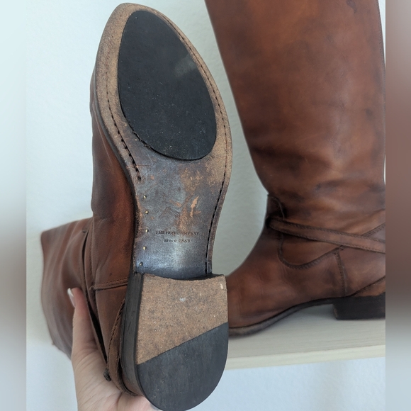 Frye Lindsay Plate Riding Boots - Picture 6 of 8